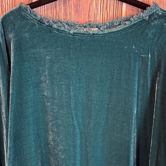 Sundance Teal Velvet Blouse - Picture 8 of 11